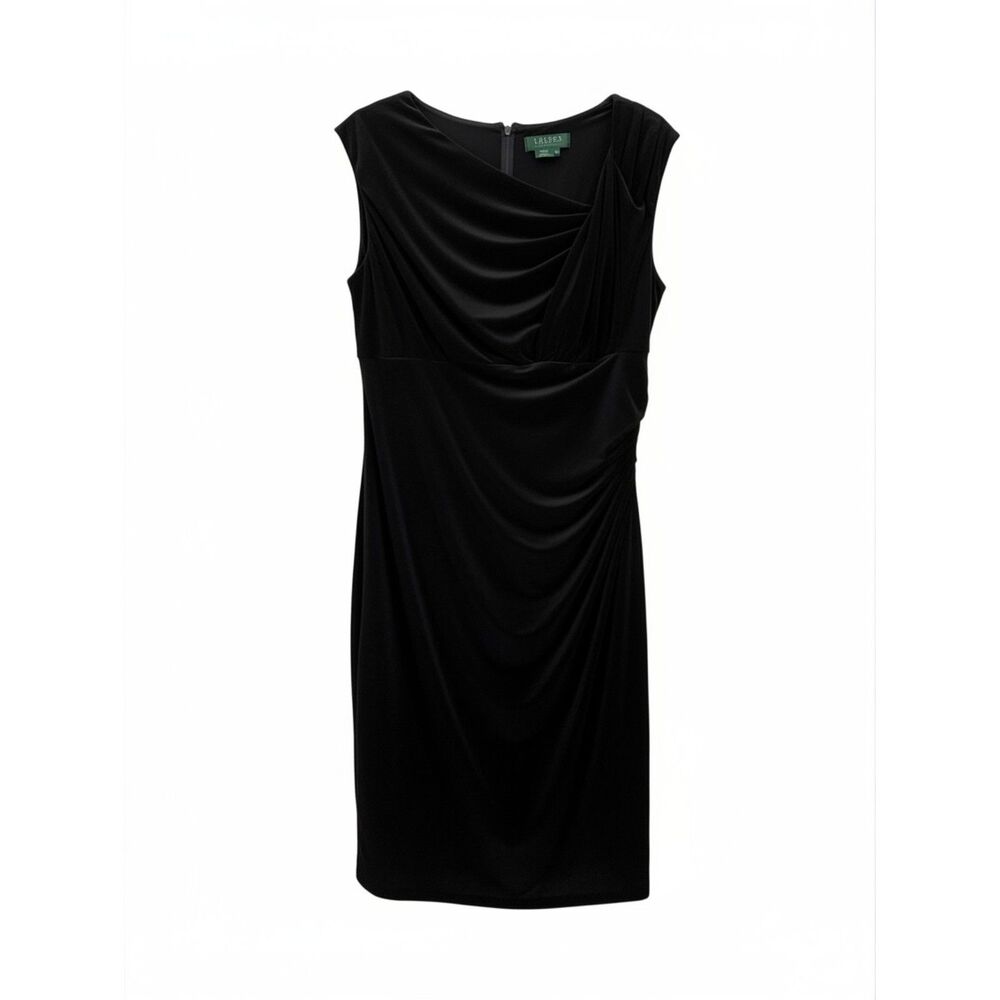 Theory Dress Womens 6 Gray Wool Sheath Sleeveless Boat Neck Knee Length Career